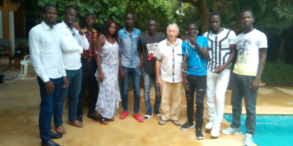 Etudiants de Wassadou avec Michel Perret